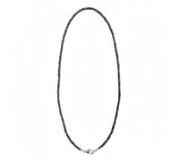 LKBEADS Natural Black Ethiopian Opal Bead Necklace Rondelle Shape Blue Color Neck Accessory 4mm|Necklace 17 Inch Handmade Healing Crystal Beads Jewellery |LKSLF_NCK_00461