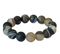 LKBEADS natural crazy lace agate gemstone 12mm|round shape smooth cut stone |7 inch|multicolor color stone |energy stretch bracelet | healing wristband | handmade jewelry | LK_WOSB_00873LK_WOSB_00873