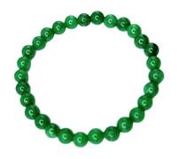 LKBEADS natural emerald gemstone 6mm|round shape smooth cut stone |8 inch|green color stone |energy stretch bracelet | healing wristband | handmade jewelry | LK_WOSB_00823LK_WOSB_00823