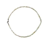 LKBEADS Natural Ethiopian Opal Bead Necklace Nugget Shape White Color Neck Accessory 4-3x12mm|Necklace 18 Inch Handmade Healing Crystal Beads Jewellery |LKSLF_NCK_00504