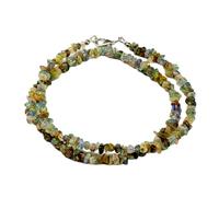 LKBEADS Natural Ethiopian Opal Bead Necklace Nugget Shape Yellow Fire Color Neck Accessory 3-5mm|Necklace 17 Inch Handmade Healing Crystal Beads Jewellery |LKSLF_NCK_00105
