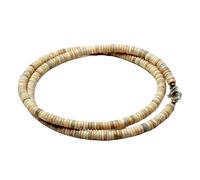 LKBEADS Natural Ethiopian Opal Bead Necklace Rondelle Shape Multi Color Neck Accessory 6mm|Necklace 16 inch Handmade Healing Crystal Beads Jewellery |LKSLF_NCK_00166