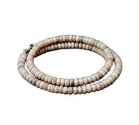 LKBEADS Natural Ethiopian Opal Bead Necklace Rondelle Shape Peach Color Neck Accessory 8-10mm|Necklace 17 Inch Handmade Healing Crystal Beads Jewellery |LKSLF_NCK_00409