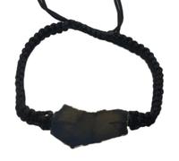 LKBEADS Natural Golden & Blue Labradorite Thread Bracelet |LK_STHB_0449 | Fancy Shape Gemstone Rough Cut Stone 7 Inch Adjustable Unisex Wristband Handmade Jewelry
