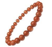 LKBEADS Natural Goldstone Gemstone 8 mm | Round Shape, Smooth Cut Stone | 7 Inch | Brown Color Gem | dhan yog stretch bracelet | success wristband | handmade jewelry |LK_BRC_02610