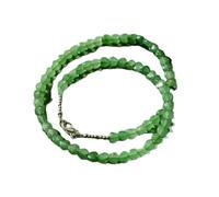 LKBEADS Natural Green Aventurine Bead Necklace Heart Shape Green Color Neck Accessory 6mm|Necklace 17 Inch Handmade Healing Crystal Beads Jewellery |LKSLF_NCK_00389