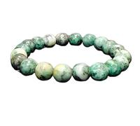 LKBEADS natural green pyrite gemstone 8mm|round shape smooth cut stone |8 inch|multicolor color stone |energy stretch bracelet | healing wristband | handmade jewelry | LK_WOSB_00238LK_WOSB_00238
