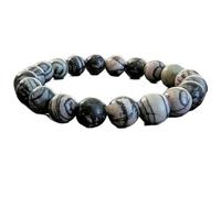 LKBEADS natural jasper gemstone 8mm|round shape smooth cut stone |6.5 inch|multicolor color stone |energy stretch bracelet | healing wristband | handmade jewelry | LK_WOSB_00185LK_WOSB_00185