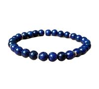 LKBEADS natural lapis lazuli gemstone 6mm|round shape smooth cut stone |6.5 inch|blue color stone |energy stretch bracelet | healing wristband | handmade jewelry | LK_WOSB_00509LK_WOSB_00509