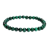 LKBEADS natural malachite gemstone 6mm|round shape smooth cut stone |7.5 inch|green color stone |energy stretch bracelet | healing wristband | handmade jewelry | LK_WOSB_00943LK_WOSB_00943