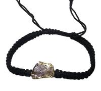 LKBEADS Natural Multi Ametrine Thread Bracelet |LK_STHB_0544 | Fancy Shape Gemstone Rough Cut Stone 7 Inch Adjustable Unisex Wristband Handmade Jewelry