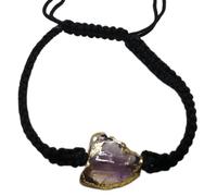LKBEADS Natural Multi Ametrine Thread Bracelet |LK_STHB_0551 | Fancy Shape Gemstone Rough Cut Stone 7 Inch Adjustable Unisex Wristband Handmade Jewelry