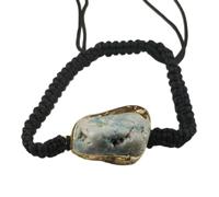 LKBEADS Natural Multi Turquoise Thread Bracelet |LK_STHB_0016 | Fancy Shape Gemstone Rough Cut Stone 7 Inch Adjustable Unisex Wristband Handmade Jewelry