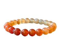 LKBEADS natural ombre carnelia gemstone 8mm|round shape smooth cut stone |7 inch|multicolor color stone |energy stretch bracelet | healing wristband | handmade jewelry | LK_WOSB_00447LK_WOSB_00447