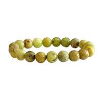 LKBEADS natural peridot gemstone 8mm|round shape smooth cut stone |7 inch|green color stone |energy stretch bracelet | healing wristband | handmade jewelry | LK_WOSB_00880LK_WOSB_00880