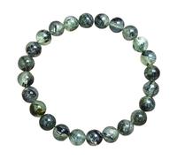 LKBEADS natural prehnite gemstone 8mm|round shape smooth cut stone |7.5 inch|multicolor color stone |energy stretch bracelet | healing wristband | handmade jewelry | LK_WOSB_00792LK_WOSB_00792