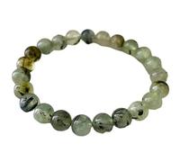 LKBEADS natural prehnite gemstone 8mm|round shape smooth cut stone |7 inch|green color stone |energy stretch bracelet | healing wristband | handmade jewelry | LK_WOSB_00703LK_WOSB_00703