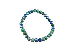 LKBEADS Natural Quantum Quattro 6mm rondelle smooth 7inch Semi-Precious Gemstones Beaded Bracelets for Men Women Healing Crystal Stretch Beaded Bracelet Unisex
