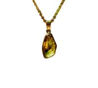 LKBEADS Naturel Green Tourmaline Gemstone Brass Pendant Necklace Fancy Shape With Cable Chain Attracts Wealth Enhances Love Handmade Jewelry Heart Chakra Prosperity & Harmony Locket |LK_SGMP_0298