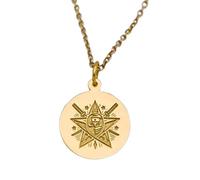 LKBEADS Ninja Warrior Engraving Pendant Necklace Made In 925 Sterling Silver Gold Plated Charm With 18 "Cable Chain Handmade Jewelry For Men Women |LKD_EGP_00022