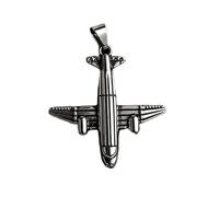 LKBEADS Stainless Steel Airoplane 50X45mm Pendant Silver Plated Charm Necklace Without Chain Handmade For Men & Women Power Symbol Meaningful Jewelry |LK_SSC_0127