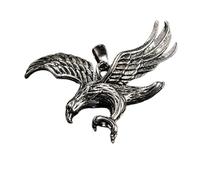 LKBEADS Stainless Steel Soaring Eagle 52X35mm Pendant Silver Plated Charm Necklace Without Chain Handmade For Men & Women Power Symbol Meaningful Jewelry |LK_SSC_0089