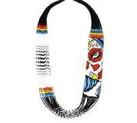 LKBEADS Sugar Skull Art Motif Ukrainian Gerdan Necklace Seed Beads Traditional Jewellery Multi Color Handmade Strand Beaded Ukrain Jewelry |LK_UKRN_1115