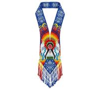 LKBEADS Sun Maiden Ukrainian Gerdan Necklace Seed Beads Traditional Jewellery Multi Color Handmade Strand Beaded Ukrain Jewelry |LK_UKRN_0320