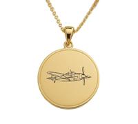 LKBEADS The Skyward Voyager Engraving Pendant Necklace Made In 925 Sterling Silver Gold Plated Charm With 18 "Cable Chain Handmade Jewelry For Men Women |LKD_EGP_00669