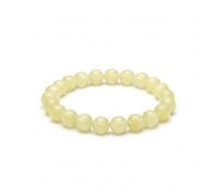 LKBEADS Yellow Quartz Bracelet Stretch for Men Women Unisex Healing Crystal Wealth Growth Energy Beads Jewelry 7 Inch