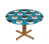 LKBNMCVRE Desert Sand Camel (1) Round Table Cloth Premium Water Resistant Tablecloth With Elegant Print Design Durable Polyester Fabric For 40-50 Inch Round