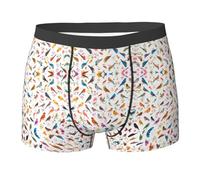 LKBNMCVRE Flowers Bunnies Birds Men'S Boxer Briefs Stylish Full Print & Reversible Design With Comfortable Stretch Fabric For All Day Wear Black