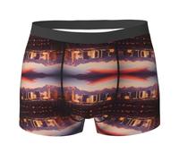 LKBNMCVRE Las Vegas Sunset Men'S Boxer Briefs Stylish Full Print & Reversible Design With Comfortable Stretch Fabric For All Day Wear Black