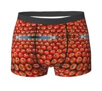 LKBNMCVRE Many Tomatoes Men'S Boxer Briefs Stylish Full Print & Reversible Design With Comfortable Stretch Fabric For All Day Wear Black