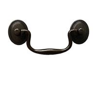 LKDCNUP Retro Handle， Handle,Dresser Pulls 3-1/2" C-C Bail Drawer Pull Drop Swing Handles Cabinet Knob Dark Antique Brass Vintage Style 3.5"