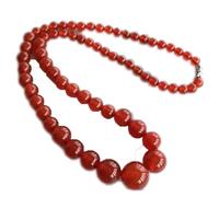LKDCNUP Talisman necklace, Feng Shui Pendant,Feng Shui Red Jade Necklace Pendant for Women Genuine Yoga Agate Pagoda Chain Size Round Beads