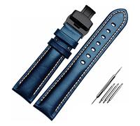 LKDCNUP Watch strap, Watchband,The Genuine Leather Bracelet Watch Strap Matte With Mat Wine Red Wrist Watches Band