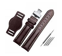 LKDCNUP Watch strap, Watchband,The Genuine Leather Bracelet Watch Strap Matte With Mat Wine Red Wrist Watches Band