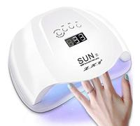 LKE UV Led Nail Lamp Nail Dryer Led Lamp for Gel Nails Polish Curing Light with Auto Sensor 4 Timer 10/30/60/99S White