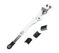 LKfjnhePF Bike Kickstand Universal Aluminum Alloy Adjustable Bicycle Foot Support, Tripod Bracket, Mountain Bike Accessories(White)
