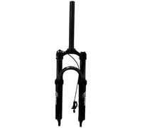 LKfjnhePF Suspension Forks Mountain Bike Front Fork 20 Inch 24 Air Aluminum Alloy Disc Brake 100mm Quick Release Shoulder Wire Controlled Locking(20inch Line)