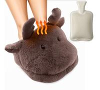 LKH Feet Warmers Hot Water Bottle with Cover 2L - Super Soft Sherpa Foot Warmer for Women & Men - Non-Electric Heated Foot Muffs Pain Relief & Cosy Winter Gift