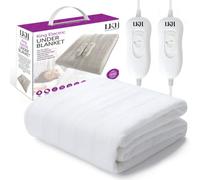 LKH Home Collection Electric Heated Blanket For Beds 3 Heat Settings Detachable Controller Fast Heat Up Overheat Protection For Cold Winter Nights