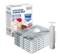 LKH Home Collection Vacuum Storage Bags Multi Size Space Saver Storage Bags Vacuum Pack With Pump Waterproof & Reusable Travel Vacuum Bags Pack Of 6
