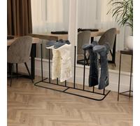 LKH Home Collection Wellington Walking Boot Rack Stand 4 Pair Black Wellies Welly Shoes Holder Indoor/outdoor Boot Storage Organiser