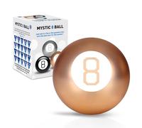 LKH Magic 8 Ball Classic Retro Novelty - Mystic 8 Ball Gadget for Decision Making, Fortune Telling, Fun Toy Game with 20+ Predictions, Features, Fun Gift & Stocking Fillers - Gold