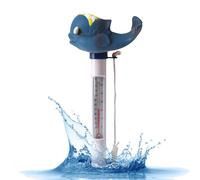 LKH Pool Thermometer for Water Temperature Floating Water Thermometer with 60cm String, Non-Toxic No Mercury, °C/°F Gauge - Ideal for Swimming Pools, Hot Tubs, Spa & Ponds (Blue - Whale)