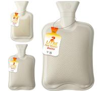 LKH Rubber Hot Water Bottle 2 Litre Pain Relief Comforting Hot Water Bottle Hot & Cold Compress Hot Water Pad PVC-Rubber Material Non-Slipping Hot Water Bag