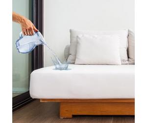 LKH Waterproof Mattress Protector Cot Bed - Hypoallergenic, Breathable, Noiseless & Deep Fitted Bed Cover - Soft Teddy Fabric, Machine Washable, Anti-Allergy Bedding