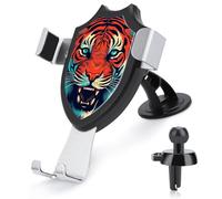 LKHDS Big Red Tiger Phone Holders for Your Car Phone Mount Truck Stand for All Phone, Adjustable and Easy Clamp Cellphone Holder Car Accessories for Dashboard/Windshield/Vent